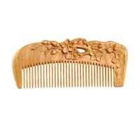 Peigne Peigne à cheveux rétro sculpture sur bois for hommes, peigne de Massage du cuir chevelu, peigne en bois Portable Brosse à cheveux