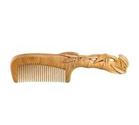 Peigne Peigne à dents fines en bois massif Peigne de massage rétro Peigne de salle de bain adapté aux cheveux longs, cheveux raides, cheveux ondulés, cheveux bouclés, cheveux épais Peigne à Cheveux