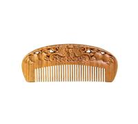 Peigne Peigne domestique sans poignée, peigne à shampoing de salle de bain, peigne de voyage en bois massif adapté à tous les Types de cheveux Brosse à cheveux