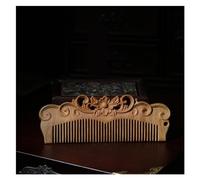 Peigne Peigne nordique sculpté à dents fines, peigne de Massage en bois, peigne de coiffure, peigne à barbe, peut peigner les cheveux secs ou mouillés Brosse à cheveux