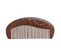 Peigne Peigne sculpté en pivoine chinoise, peigne en bois massif, peigne à cheveux mouillés for salle de bain, voyage et soins à domicile, peigne à barbe for hommes Peigne à Cheveux