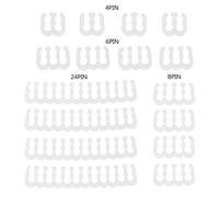 Peigne/pince/Clip/organisateur/commode pour câbles d'alimentation PC, 16 pièces/ensemble PP, 2.5-3.2mm, câblage de câbles d'ordinateur 4/6/8/24 broches