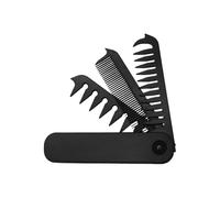 Peigne pliable, brosse à cheveux de voyage, 21 x 2,8 x 1,9 cm, design à dents fines et larges, compact et portable pour les pères, les , les déplacements, les voyages d'affaires, la gym