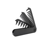 Peigne pliable, brosse à cheveux pliable, dents fines et larges, outil de toilettage de poche compact, pour homme, père, déplacement, voyage, voyage d'affaires, extérieur, gym, usage quotidien