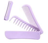 Peigne pliable de poche, outil de toilette pour coiffures avec double tête | Peigne à dents fines - Pour maison, vacances, appartement, hôtel, résidence