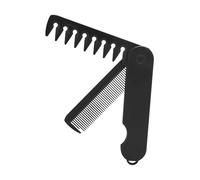 Peigne pliable léger pour homme 2 en 1 à dents fines et larges, parfait pour entretenir les cheveux, barbes et moustaches