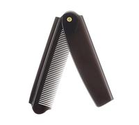 Peigne pliable : peigne à cheveux pliable, étui de protection pliable, construction dentée robuste, design peu encombrant, appareil de toilette de voyage portable et pratique pour un soin rapide des
