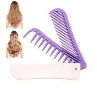 Peigne pliable portable à double tête | Peigne pliable pour coiffures pour maison, voyage, vacances, coiffure, appartement, hôtel, résidence, maison rurale