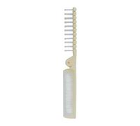 Peigne pliable portable - Peigne pliable - Brosse à cheveux de massage à double tête - Antistatique - Peigne de maquillage à dents fines - Outil de coiffage pour la date de sortie, les vacances