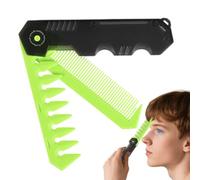 Peigne pliable pour homme - Peigne à cheveux de poche compact, outil de préparation pliable de voyage | Accessoire de peigne à barbe léger, outil de coiffure durable pour hommes, C
