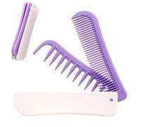 Peigne Pliant de Outil de Coiffure et Soin Capillaire à Double Tête | Peigne à Dents Fines pour la Maison, les s, les Vacances, l'Appartement, l'Hôtel, le Dortoir, la Plage