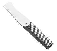 Peigne Pliant en Acier Inoxydable et Plastique, Argenté, Mini | Format Portable, Se Glisse Poche ou Paquet, Usage Quotidien, Léger et Facile à Ranger