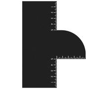 Peigne Pochoir Barbe Homme, Peigne plastique,Beard Shaping Template Tool & Comb, Accessoire de Guide de Rasage pour Contour Barbe,Barber Tools Pochoir