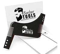 Peigne pochoir/Traceur de contour/Peigne guide barbe. Avec son enveloppe de rangement - Accessoire de guide de rasage pour contour de barbe. ✮ BARBER TOOLS ✮