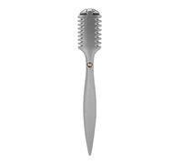 Peigne pour amincissement des cheveux, peigne manuel en métal à double face pour la coupe de cheveux, peigne de coiffeur ergonomique aux dents arrondies, adapté aux salons et à