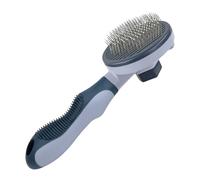 Peigne pour animaux de compagnie, conception de dédite autonettoyante, 20,2 × 7,5 × 5,8 cm, pinceau pour chiens, brosse à cheveux en vrac pour chat, démêlant pratique à nettoyer, pour le toilettage de