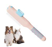 Peigne pour animaux de compagnie | Outil auto-nettoyant antidérapant à dents métalliques,Peigne pour animaux de compagnie pour chats | pour chiots, chiens et domestiques, en intérieur, pour la