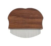 Peigne pour animaux de compagnie - Outil de toilettage avec manche en bois incurvé - Kit de retrait - Pour les races grandes, moyennes et petites, chiots, chatons, baignades, toilettage d'intérieur