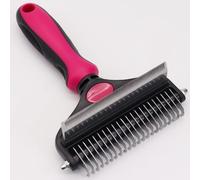 Peigne pour animaux de compagnie, outil de toilettage pour cheveux, peigne démêlant, double extrémité, outil magique, fournitures pour chien, couteau démêlant