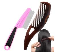 Peigne pour balayer le cuir chevelu, peigne pour ramasser les poux | Brosse à poux en acier inoxydable pour accumulation d'huile, massage anti-poux pour femmes et hommes