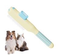 Peigne pour chat | Accessoire de toilettage auto-nettoyant avec dents métalliques,Peigne pour chat pour perte de poils | pour chiots, chiens et animaux domestiques, en intérieur, pour la perte de poil