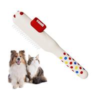 Peigne pour chat, auto-nettoyant, antidérapant, avec dents en métal, peigne de toilettage pour chien, chiots et animaux, intérieur et maison
