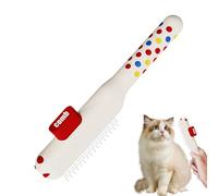 Peigne pour chat autonettoyant, brosse de toilettage pour dents en métal, outil antidérapant pour perte d'animaux, dissolvant de boutons, nettoyant doux pour poils, pour chien, chiot, animaux,