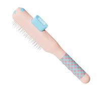 Peigne pour chat avec bouton de libération des poils pour le brossage quotidien, peigne de toilettage à dents fines pour le nettoyage du pelage l ' heure du bain à la maison