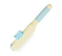 Peigne pour chat Brosses à dents métalliques auto-nettoyantes et | Démêlant pour Chat et Chien Pour chiens d'intérieur, chiots et autres animaux