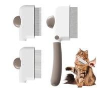 Peigne Pour Chat Démêloir Antidérapant Portable Avec Poignée | Accessoires De Toilettage Canins Pour Yeux Pattes Visage Bain Maison Vétérinaire Spa Brossage Poils Longs Courts Chiots
