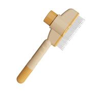 Peigne Pour Chats, Peigne Anti-puces Autonettoyant Animaux De Compagnie, Brosse Toilettage Chat Avec Bouton, Peignes À Dents En Acier Inoxydable Chats Et Chiens, Brosse Autonettoyante Poils Longs