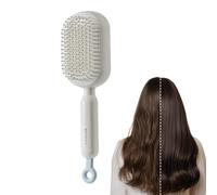 Peigne pour cheveux, accessoires autonettoyants pour coiffure - Peigne brosse de massage rétractable - Pour hommes, cheveux lisses, bouclés, épais, longs, secs, toilettes, douche, salon, maison