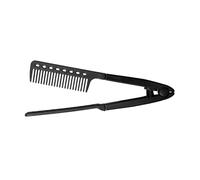 Peigne Pour Cheveux Épais | Peigne Lisseur Plat Professionnel Type V pour Coiffure - Manche Ergonomique Anti-Frisottis pour Cheveux Secs ou Humides Débutants et Experts