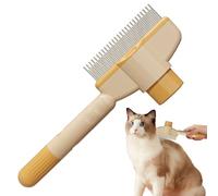 Peigne Pour Chien Anti-Nœuds Toilettage - Brosse Autonettoyante Anti-Peluche - de Toilette Pour Chien Nettoyage des Poils Mort Soin Animal Chaton Chiot Élimination des Poils