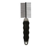 Peigne pour chien anti-puces 68 pins Duvoplus Noir 22,5x5x3 cm