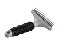 Peigne pour chien démêlant 35+18 pins Duvoplus Noir 20x5,5x3 cm
