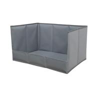 Peigne pour chien, design mural haut, 57 x 38,6 x 30,5 cm, support pour coussin d'uriner pour chiots, pliable pour animaux domestiques, construction imperméable