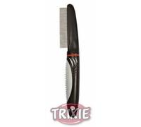Peigne pour chiens et chats - TRIXIE - 22 cm - Dents fines arrondies - Manche antidérapant