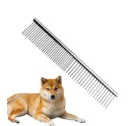 Peigne Pour Chiens - Peigne Métallique pour Enlever les Poils de Chat - Outil en Acier Inoxydable pour Démêler les Poils Brosse Anti Statique pour Démêlage Maison Chats Poil Court Long Intérieur