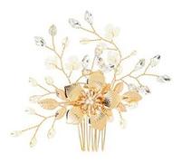 Peigne pour Chignon de Mariée Feuilles Doré Beautélive G