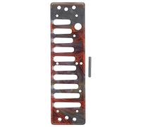 Peigne pour Harmonica 10 Trous en Acrylique, Accessoire Instrument Musical pour SP20 Amber - Matériau Résistant et Léger, Surface Lisse, Confort et Durabilité Optimale (Ambre (couleur))