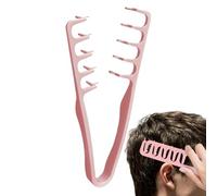 Peigne Pour Hommes Outil De Coiffure Pour Franges Et Raie | Peigne Texture À Dents Larges pour Maison Hôtel Salle de Bain Coiffure Coiffeur Femmes Père Petit Mère