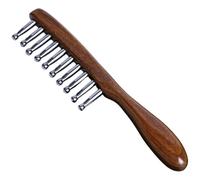Peigne pour le cuir chevelu | Terahertz dents arrondies antistatiques | Peigne démêlant doux | Pour hommes et femmes longs et mouillés cheveux longs nœuds brisés frisottis tension Ami