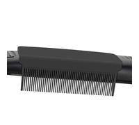 Peigne pour le lissage des cheveux - Peigne plat en fer Com Com Com - Peigne de coiffage professionnel à clip pour fer à lisser - Peigne lisse avec revêtement en céramique et anti-statut
