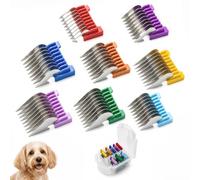 Peigne professionnel 5 en 1 en acier inoxydable compatible avec Wahl | 8 couleurs, compatible avec Wahl Bravura, Arco, Chromado, Figura, Motion (lames 5 en 1), ne convient pas aux lames de