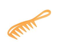 Peigne professionnel à dents larges pour cheveux bouclés, chauffants, parfait pour un salon de coiffure ou un usage domestique, pour démêler et colorer, idéal pour - Orange
