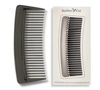 Peigne professionnel antistatique en fibre de carbone - Peigne à queue résistant à la chaleur pour coiffeurs, salon ou usage domestique - Idéal pour tous les types de cheveux et barbe (Noir)