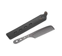 Peigne professionnel en acier inoxydable pour salon de coiffure avec long manche multifonctionnel design ergonomique fin facile à laver séchage rapide