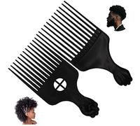 Peigne Professionnel pour Démêler les Cheveux Afro, Peigne pour Tresser les Cheveux Afro, Pour Perruques, Cheveux Naturels, Épais, Bouclés, Longs et Courts, Hommes et Femmes, Outils de Coiffure (AB)