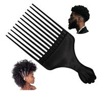 Peigne Professionnel pour Démêler les Cheveux Afro, Peigne pour Tresser les Cheveux Afro, Pour Perruques, Cheveux Naturels, Épais, Bouclés, Longs et Courts, Hommes et Femmes, Outils de Coiffure (A)